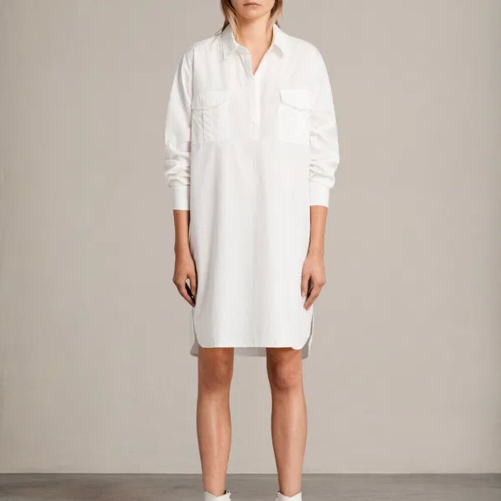 AllSaints Lamont Shirt Dress - Picture 1 of 7